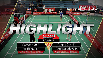 Steven H/Hilda Nur (Pusdiklat Telkom Group Bandung) VS Angga D/Annisya W (Mutiara Cardinal Bandung) 