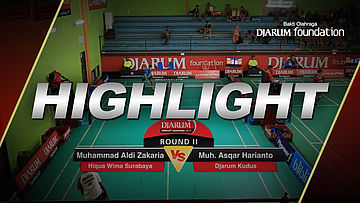 Muh. Asqar Harianto (Djarum Kudus) VS Muhammad Aldi Zakaria (Hiqua Wima Surabaya)