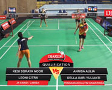 Kesi S.N./Leoni C (JR Enkei/Larisa) VS Annisa A/Della S.Y. (Pengairan Kaltim Samarinda)