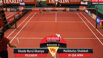 Ghaida Nurul Ghaniyu (DJARUM KUDUS) VS Malikhatus Sholekah (HI QUA WIMA)