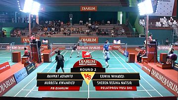 Rahmat A./Nurbeta K. (PB DJARUM) VS Erwin W./ Sheren R. (PELATPROV PBSI DKI JAKARTA)