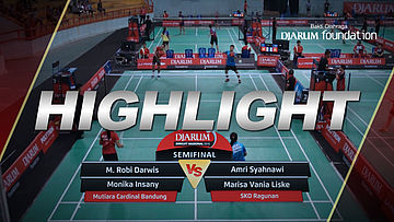 Amri Syahnawi/Marisa Vania Liske (SKO Ragunan) VS M. Robi Darwis/Monika Insany (Mutiara Cardinal Bandung)