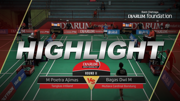 Muhammad Poetra Ajimas Oedin (Tangkas Intiland) VS Bagas Dwi Maulana (Mutiara Cardinal, Bandung)