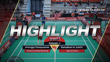 Ramadhani M. Zulkifli (Djarum Kudus) VS Airlangga Trisnoyuwono (Mutiara Cardinal Bandung)