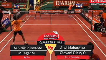 M. Sidik Purwanto/M. Tegar Mi Radinata (AUFA) VS Alwi Mahardika/Giovani Dicky Oktavan (EXIST)
