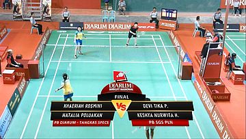 Khaeriah Rosmini/ Natalia Poluakan (PB DJARUM - TANGKAS SPECS) VS Devi Tika P/ Keshya Nurwita (PB SGS PLN)