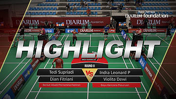 Tedi Supriadi/Dian Fitriani (Berkat Abadi/Pertamina Fastron) VS Indra Leonard Prasetya/Violita Dewi (Bayu Kencana)