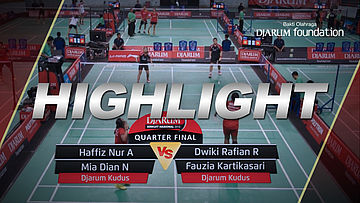 Haffiz Nur A/Mia Dian N (Djarum Kudus) VS Dwiki Rafian/Fauzia Kartikasari (Djarum Kudus)