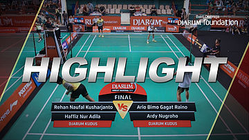 Ario Bimo Gagat Raino/Ardy Nugroho (Djarum Kudus) VS Rehan Naufal Kusharjanto/Haffiz Nur Adila (Djarum Kudus)