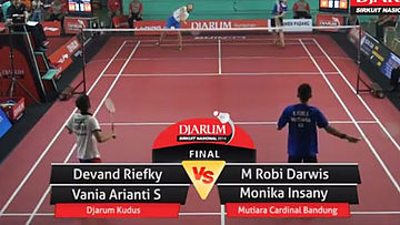 Devand Riefky Reksadillano/Vania Arianti Sukoco (PB. DJARUM KUDUS) VS M. Robi Darwis/Monika Insany (PB. MUTIARA CARDINAL BANDUNG)