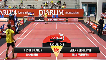 Yusuf Gilang Permana (PPLP SUMSEL) VS Alex Kurniawan (PUSRI PALEMBANG)
