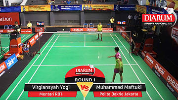 Virgiansyah Yogi Prastyan (Mentari RBT) VS Muhammad Maftuki (Pelita Bakrie Jakarta)