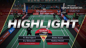 R. Eka Fajar Kusuma/Ery Oktaviani A (Jaya Raya Jakarta) VS Rizko Asuro/Nadiya Melati (Pertamina Fastron)