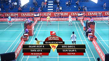 Galang Decky R./ Yahya Adi K. (PB DJARUM) VS Deris Daris G./ Selmi Salam G. (SGS PLN)