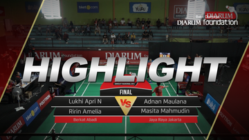 Lukhi Apri Nugroho/Ririn Amelia (Berkat Abadi) VS Adnan Maulana/Masita Mahmudin (Jaya Raya Jakarta)