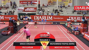 Muhammad Rofiq Adira (Mentari V-Kool) VS Erick Eriawan (Djarum Kudus)