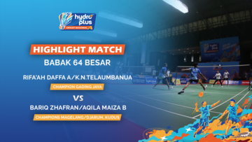 Highlight Match Day 1 - Rifa'Ah Daffa Agung / Karla Nelvina Telaumbanua (CHAMPION GADING JAYA) VS Bariq Zhafran / Aqila Maiza Bazla (CHAMPIONS MAGELANG/DJARUM, KUDUS)