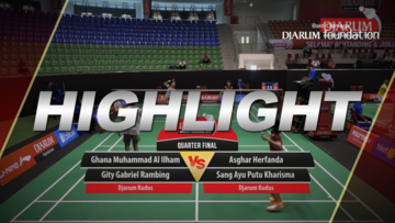 Ghana Muhammad Al Ilham/Gity Gabriel Rambing (Djarum Kudus) VS Asghar Herfanda/Sang Ayu Putu Kharisma (Djarum Kudus)