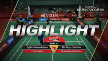 Syabda Perkasa Belawa (Djarum Kudus) VS Alvi Wijaya Chairullah (Mutiara Cardinal Bandung)