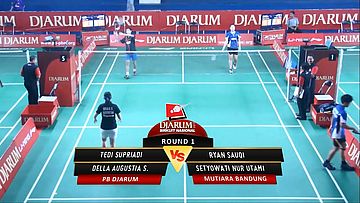 Tedi Supriadi/ Della Augustia S (PB DJARUM) VS Ryan Sauqi S/ Nur Utami (MUTIARA BANDUNG)
