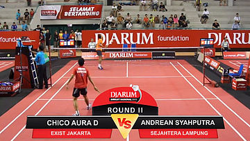 Chico Aura Dwi Wardoyo (Exist Jakarta) VS Andrean Syahputra (Sejahtera Lampung)