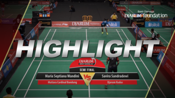 Savira Sandradewi (Djarum Kudus) VS Maria Septiana Wandini (Mutiara Cardinal Bandung)