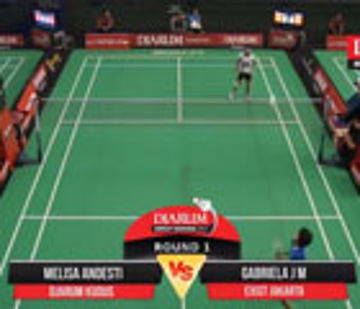Gabriela J M (Exist Jakarta) VS Melisa Andesti (Djarum Kudus) 