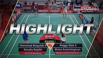 Muhamad R/Rosalia R (SGS PLN Bandung) VS Angga D/Elvira A (Mutiara Cardinal Bandung)