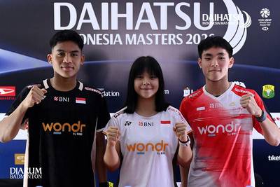 Sesi foto para pemain Indonesia Masters... Sesi foto para pemain Indonesia Masters...