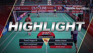 Yusril Argya M/Peni Lanjarsari (Suryanaga Surabaya) VS Ridho Islami/Novara Mega V (Berkat Abadi)