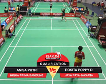 Anisa Putri (HIQUA PRIMA BANDUNG) VS Rosita Poppy Damayanti (JAYA RAYA JAKARTA)