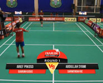 Arief Prakoso (Djarum Kudus) VS Abdullah Syami (Sarwendah BC)