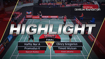 Haffiz Nur A/Pramudya K (Djarum Kudus) VS Clinzy Gregorius/Timoti Wuisan (Exist Jakarta)