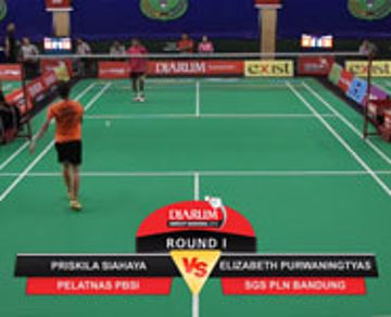 Priskila S (Pelatnas PBSI) VS Elizabeth P (SGS PLN Bandung)