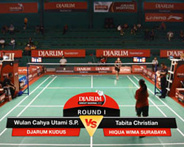 Wulan Cahya Utami Suko Putri (Djarum Kudus) VS Tabita Christian (Hiqua Wima Surabaya)