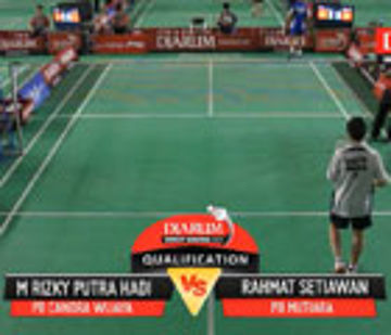 M Rizky Putra Hadi (PB Chandra Wijaya) VS Rahmat Setiawan (PB Mutiara)