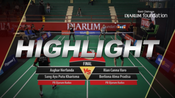 Asghar Herfanda/Sang Ayu Putu Kharisma Maharani (Djarum Kudus) VS Rian Canna Varo/Berliona Alma Pradisa (Djarum Kudus)