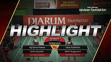 Irfan Fadhillah/Weni Anggraeni (Jaya Raya Jakarta) VS Agripina Primarahmanto Putera/Syifa Fauziah (Jaya Raya Jakarta)