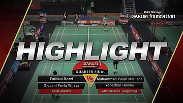 Fathkul Rozzi/Giovani Fevta Wijaya (Exist Jakarta) VS Muhammad Yusuf Maulana/Yonathan Ramlie (Mentari RBT Tangerang)