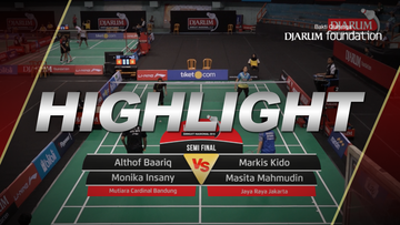 Althof Baariq/Monika Insany (Mutiara Cardinal Bandung) VS Markis Kido/Masita Mahmudin (Jaya Raya Jakarta)