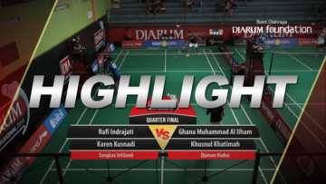Ghana Muhammad Al Ilham/Khusnul Khatimah (Djarum Kudus) VS Ivan Adi Cahyono/Putri Giani Nabila Salwa (Djarum Kudus)