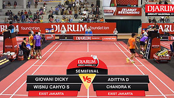 Giovani Dicky Octavan/Wisnu Cahyo Saputro (Exist Jakarta) VS Adittya Dwiantoro/Chandra Klinsmen Manopo (Exist Jakarta)