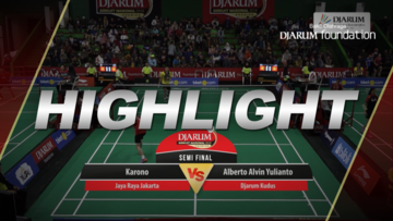 Alberto Alvin Yulianto (Djarum Kudus) VS Karono (Jaya Raya Jakarta)