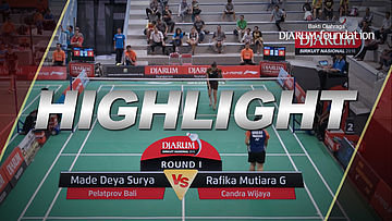 Made Deya Surya (Pelatprov Bali) VS Rafika Mutiara (Candra Wijaya)