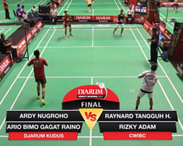 Raynard Tangguh Hartanto / Rizky Adam (CWIBC) VS Ardy Nugroho / Ario Bimo Gagat Raino (DJARUM KUDUS)