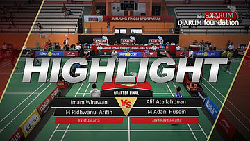 Imam Wirawan/Muhammad Ridhwanul Arifin (Exist Jakarta) VS Alif Atallah Juan Setiawan/Muhammad Adani H (Jaya Raya Jakarta)