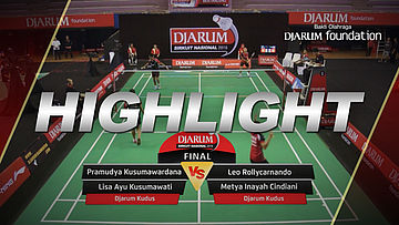 Leo Rollycarnando/Metya Inayah Cindiani (Djarum Kudus) vs Pramudya Kusumawardana/Lisa Ayu Kusumawati (Djarum Kudus)