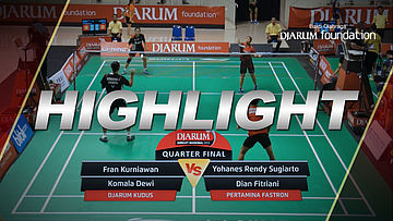 Fran Kurniawan/Komala Dewi (Djarum Kudus) VS Yohanes Rendy Sugiarto/Dian Fitriani (Pertamina Fastron)