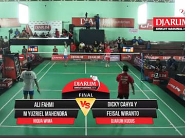 Ali Fahmi/M Yuzriel Mahendra (PB HIQUA WIMA) VS Dicky Cahya Yustiwa/Feisal Wiranto (PB DJARUM KUDUS)