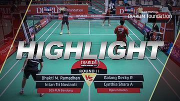 Bhakti M /Intan Tri N (SGS PLN Bandung) VS Galang Decky/Cynthia Shara A (Djarum Kudus)